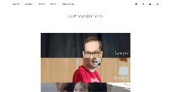 Desktop Screenshot of joshvandervies.com