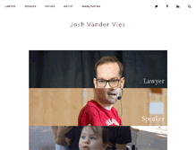 Tablet Screenshot of joshvandervies.com